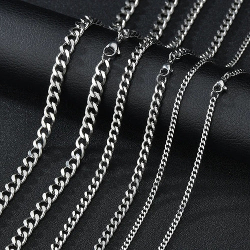 Miami Curb Necklace - Vintage Silver