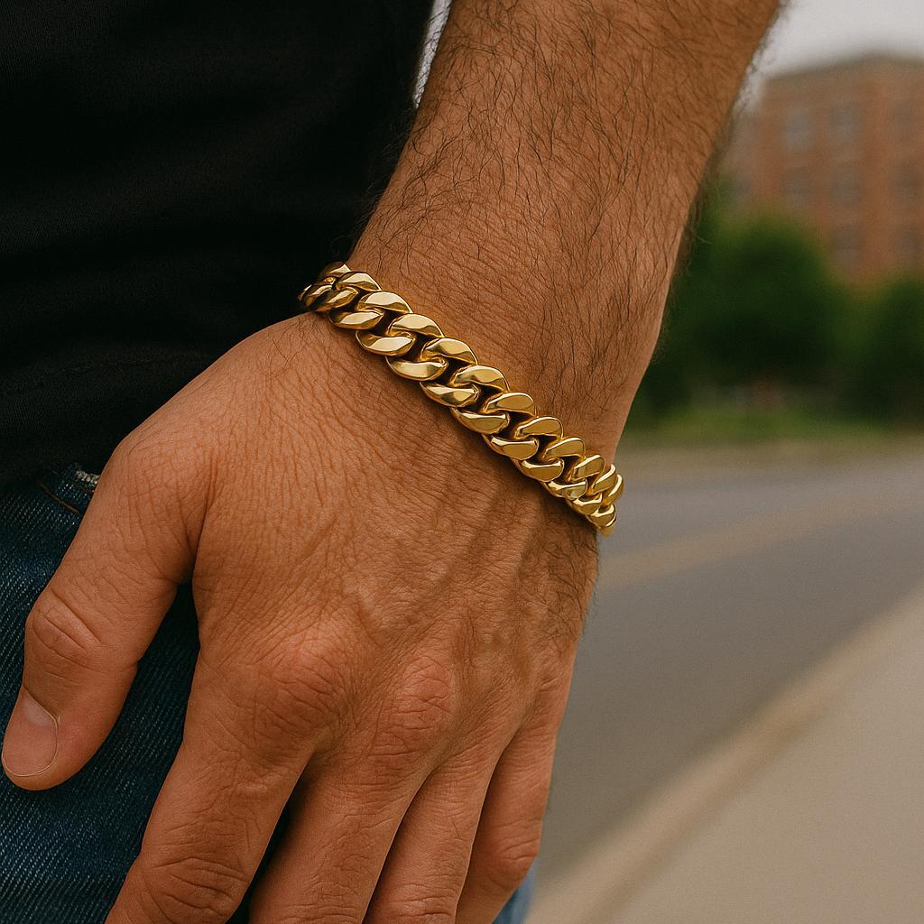 Miami Curb Bracelet - Gold from £17.50